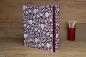 Preview: Folder burgundy with white flowers